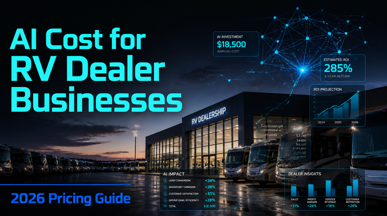 AI cost breakdown for RV dealer businesses — Leadra.io 2026 pricing tiers