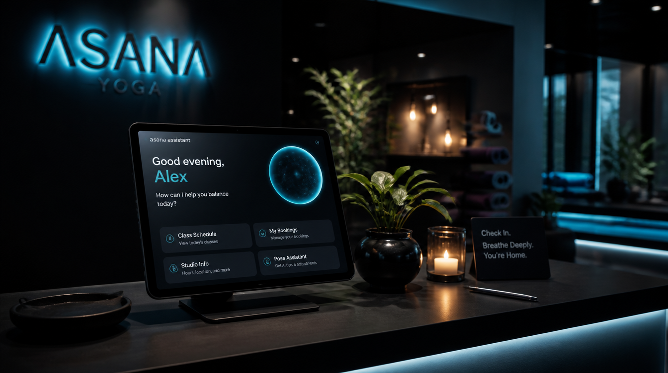 AI receptionist for yoga studio — fill every class, convert every trial, work 24/7